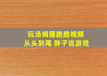 玩汤姆猫跑酷视频 从头到尾 胖子说游戏